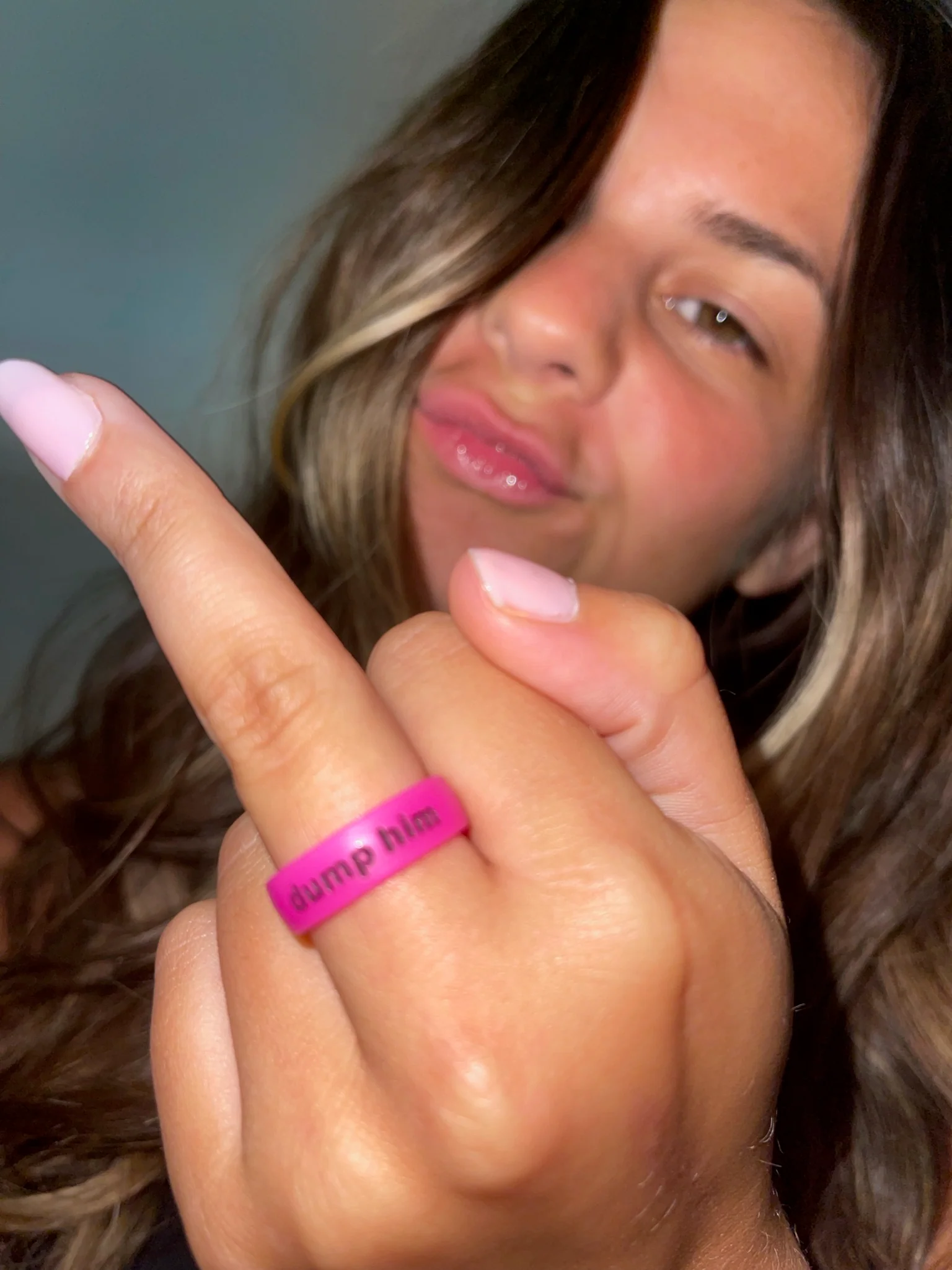 Flip Reversible dump him / f*ck him ring Ring - Image 8